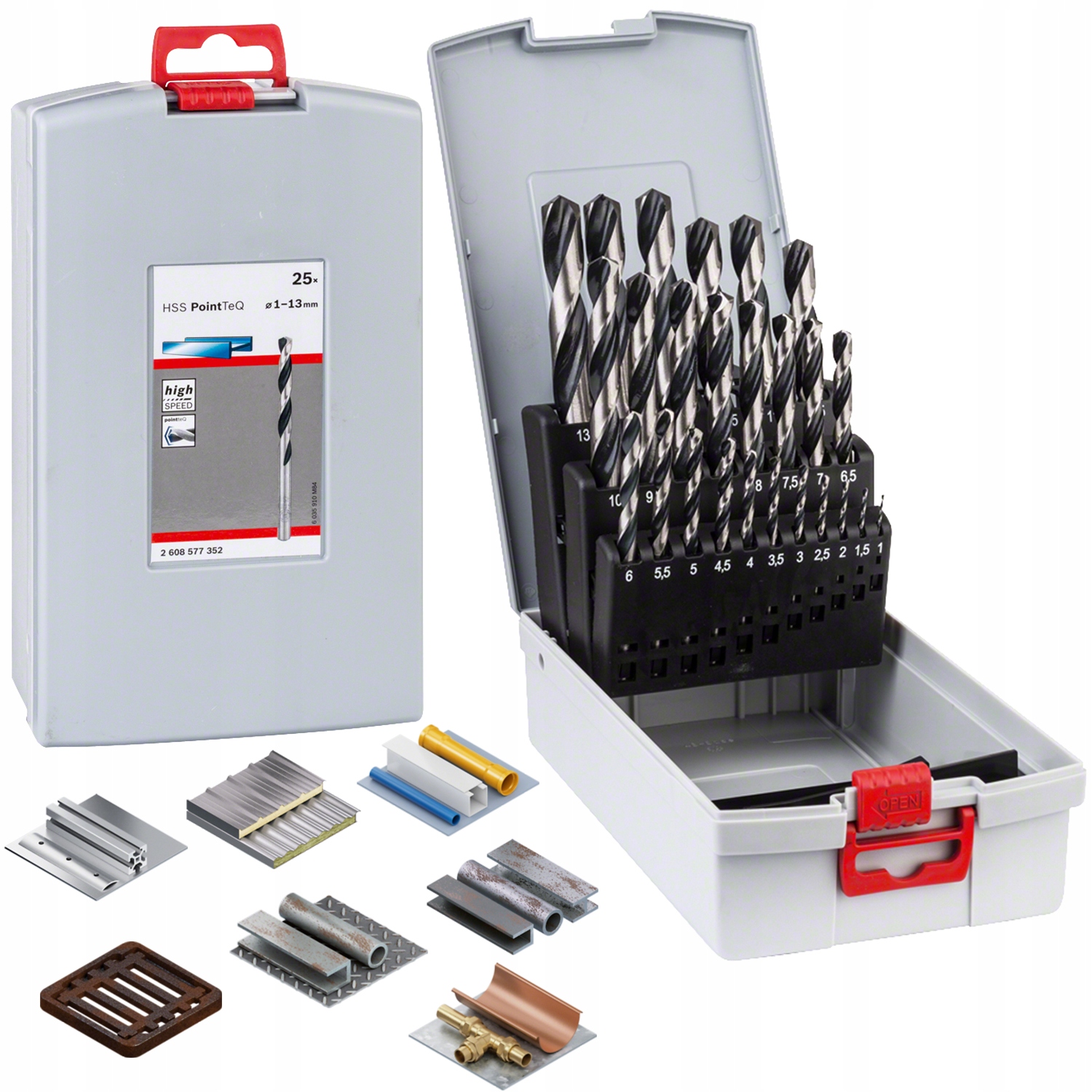 Sada vrtákov do kovu Bosch 2608577352 25 ks